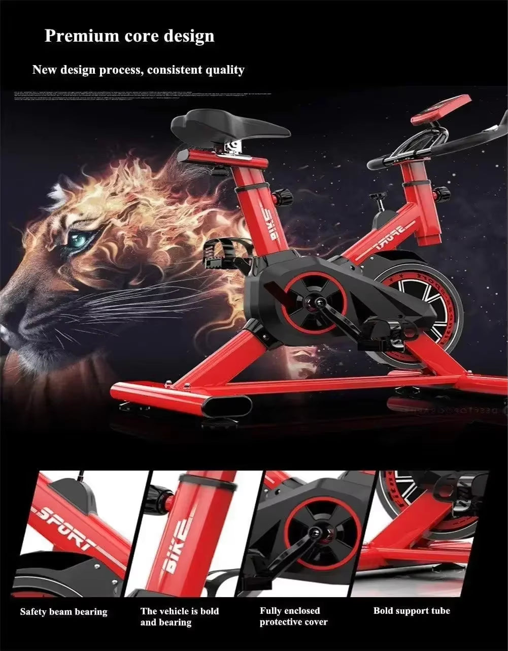 Top Quality Fitness Bicycle Indoor Cycling Trainer Spinning Bike Home Use Gym Equipment Exercise Bike